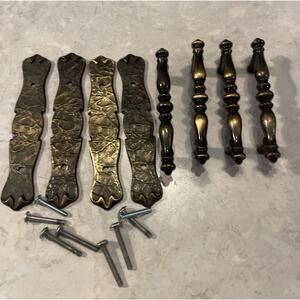 4 Sets Vtg Amerock Carriage House Cabinet Drawer Pull Handle 3” Centers 176A-1